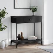 vidaXL Konsolbord svart 75x34,5x75 cm konstruerat trä