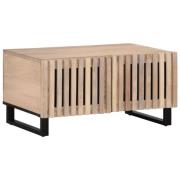 vidaXL Soffbord vit 80x51x40 cm massivt mangoträ