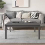 vidaXL Soffbord grå 100x100x40 cm massiv furu