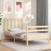 vidaXL Sängram utan madrass 100x200 cm massiv furu