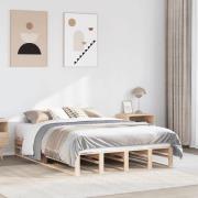 vidaXL Sängram utan madrass 120x200 cm massiv furu