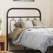 vidaXL Huvudgavel metall svart 80 cm
