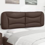 vidaXL Dyna till huvudgavel brun 160 cm konstläder