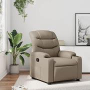 vidaXL Reclinerfåtölj cappuccino konstläder