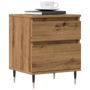 vidaXL Sängbord artisan ek 40x35x50 cm konstruerat trä