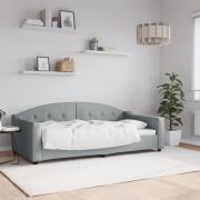 vidaXL Dagbädd ljusgrå 90x190 cm tyg