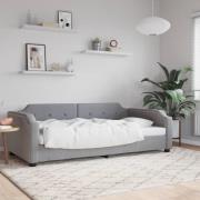 vidaXL Dagbädd ljusgrå 100x200 cm tyg