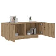 vidaXL Sängbord ek 100x35x40 cm konstruerat trä