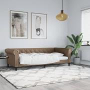 vidaXL Dagbädd cappuccino 90x200 cm konstläder