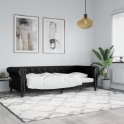 vidaXL Dagbädd svart 90x200 cm konstläder