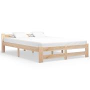 vidaXL Sängram utan madrass massiv furu 140x200 cm