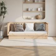 vidaXL Dagbädd utan madrass 90x190 cm massiv furu