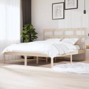 vidaXL Sängram massiv furu 160x200 cm