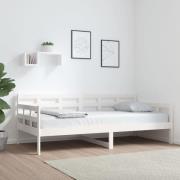 vidaXL Dagbädd vit massiv furu 90x190 cm