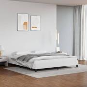 vidaXL Sängram vit 160x200 cm konstläder