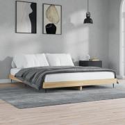 vidaXL Sängram utan madrass sonoma-ek 140x200 cm konstruerad trä