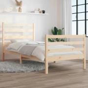 vidaXL Sängram massiv furu 100x200 cm