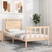 vidaXL Sängram utan madrass 100x200 cm massiv furu