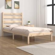 vidaXL Sängram massiv furu 100x200 cm enkelsäng