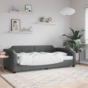 vidaXL Dagbädd mörkgrå 90x200 cm tyg