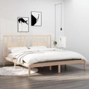 vidaXL Sängram massiv furu200x200 cm