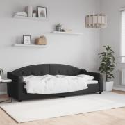vidaXL Dagbädd svart 80x200 cm tyg