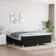 vidaXL Sängram utan madrass svart 180x200 cm tyg