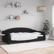 vidaXL Dagbädd svart 100x200 cm tyg