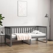 vidaXL Dagbädd grå 90x190 cm massiv furu
