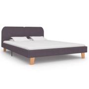 vidaXL Sängram utan madrass taupe tyg 180x200 cm