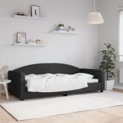 vidaXL Dagbädd svart 90x200 cm tyg
