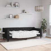 vidaXL Dagbädd svart 80x200 cm tyg