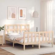 vidaXL Sängram utan madrass 120x200 cm massiv furu