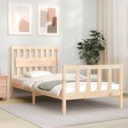 vidaXL Sängram utan madrass 100x200 cm massiv furu