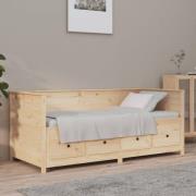 vidaXL Dagbädd utan madrass 100x200 cm massiv furu