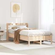 vidaXL Sängram utan madrass 100x200 cm massiv furu