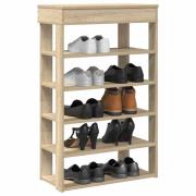 vidaXL Skohylla sonoma-ek 60x30x98 cm konstruerat trä