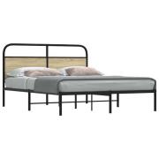 vidaXL Sängram utan madrass sonoma-ek 160x200 cm konstruerad trä