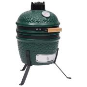 Kamado Rökgrill 2-i-1 keramik 56 cm grön