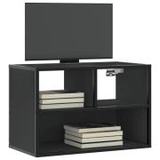 vidaXL Tv-bänk svart 60x31x39,5 cm konstruerat trä och metall