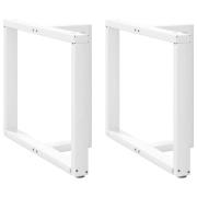 vidaXL Matbordsben T-formade 2 st vita 90x35x(72-73) cm stål
