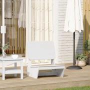 vidaXL Trädgårdsstol vit 60x64x70,5 cm massiv furu