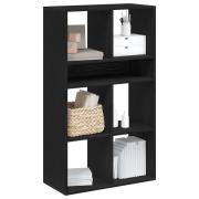 vidaXL Bokhylla svart 66x31x112 cm konstruerat trä