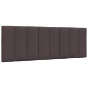 vidaXL Dyna till huvudgavel mörkbrun 120 cm tyg