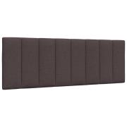 vidaXL Dyna till huvudgavel mörkbrun 140 cm tyg