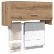 vidaXL Garderob ek 70x32,5x35 cm konstruerat trä