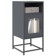 vidaXL Sängbord antracit 36x39x78 cm kallvalsat stål