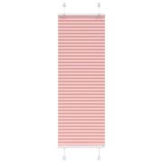 vidaXL Plisserad persienn rosa 50x100cm tyg bredd 49,4cm polyester