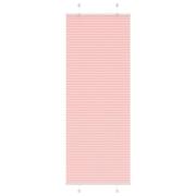 vidaXL Plisserad persienn rosa 70x200 cm tyg bredd 69,4 cm polyester