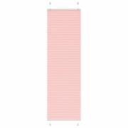 vidaXL Plisserad persienn rosa 65x200cm tyg bredd 64,4cm polyester